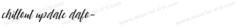chillout update dafo字体转换